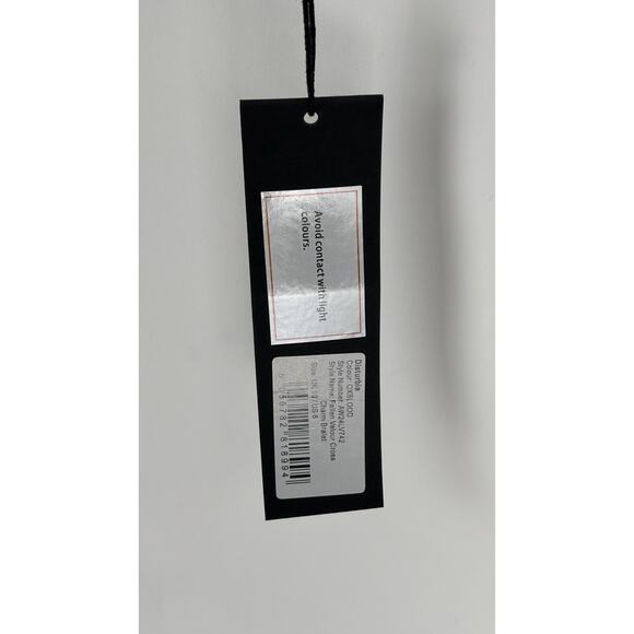 Disturbia Fallen Velour Cross Charm Bralette Womens Size 6 New Oxblood Red - Picture 6 of 10